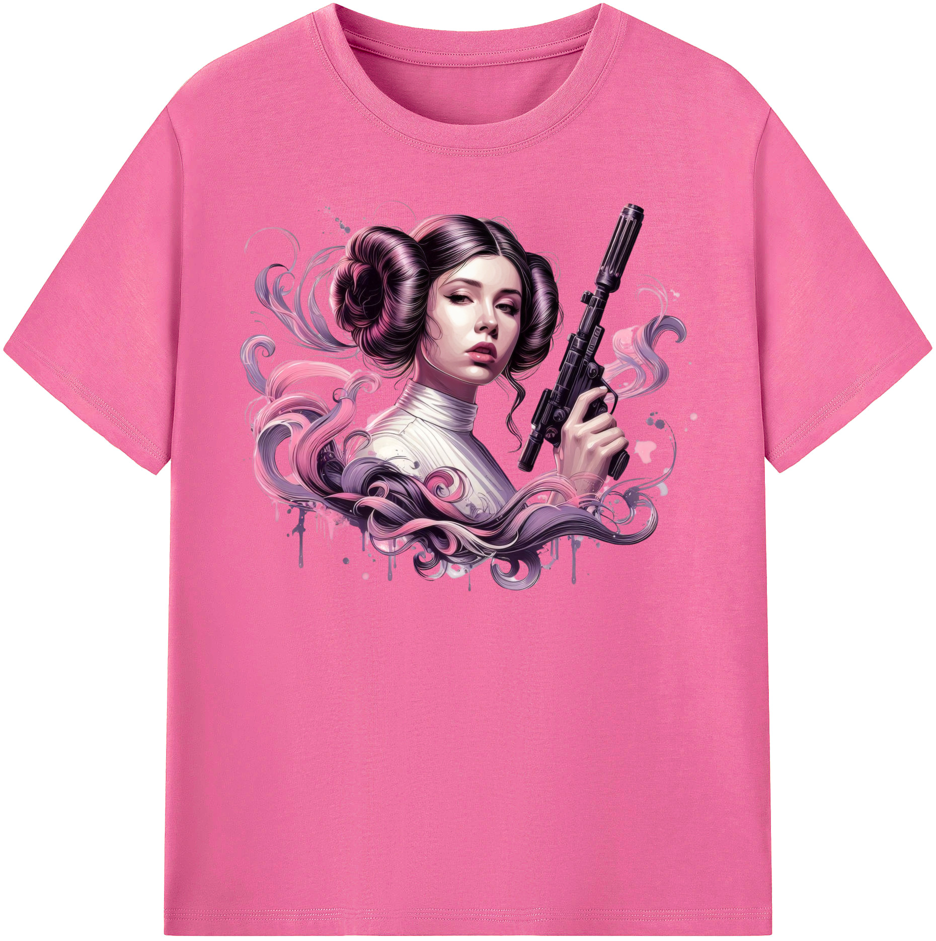 （画像用） スター・ウォーズ Star Wars レディースカジュアルプリントTシャツ（綿100％）